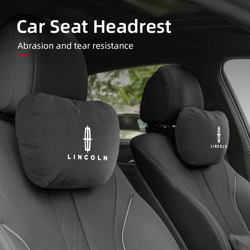 

Car Seat Headrest Memory Foam Neck Pillow Lumbar Support Accessories For Lincoln MKZ MKX Aviator Navigator Continental Corsair M