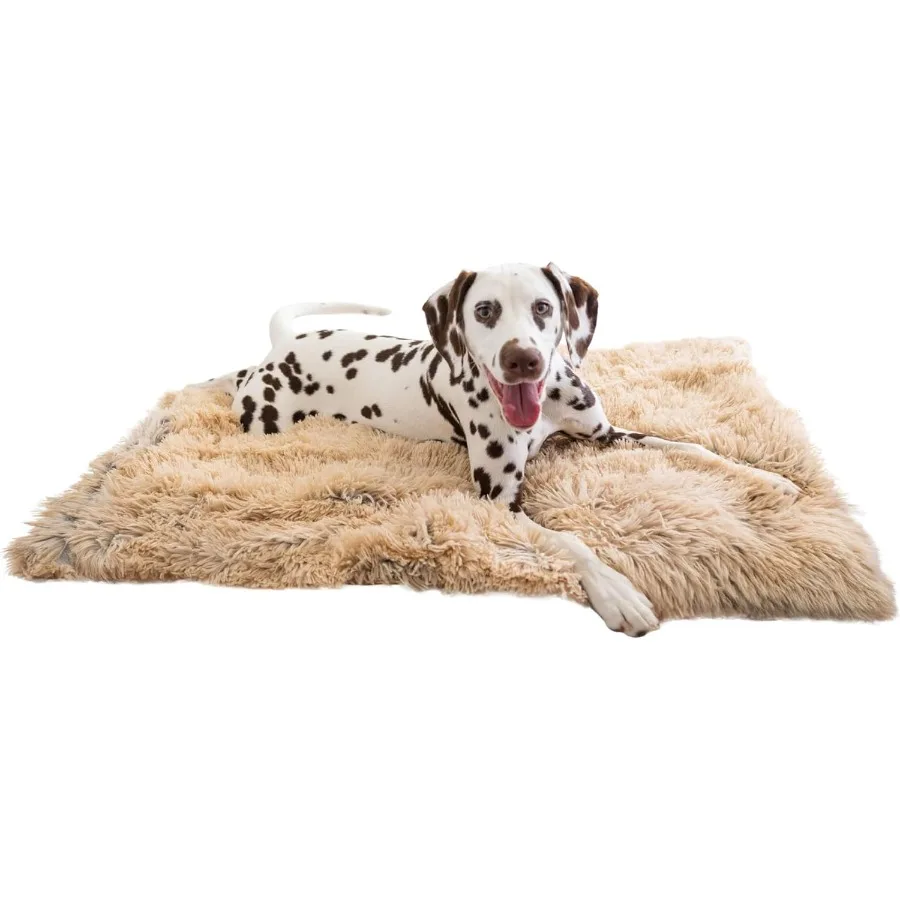 Calming Shag Dog Blanket Ultra Soft Faux Fur Pet Throw AnxietyRelief Lightweight Warm Bed Cover for Dogs and Cats Machine Washa