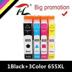 HTL 655XL nowy tusz kartridż do hp 655xl 655 kompatybilny do drukarki HP Deskjet ink Advantage 3525 4615 4625 5525 6525 drukarka atramentowa