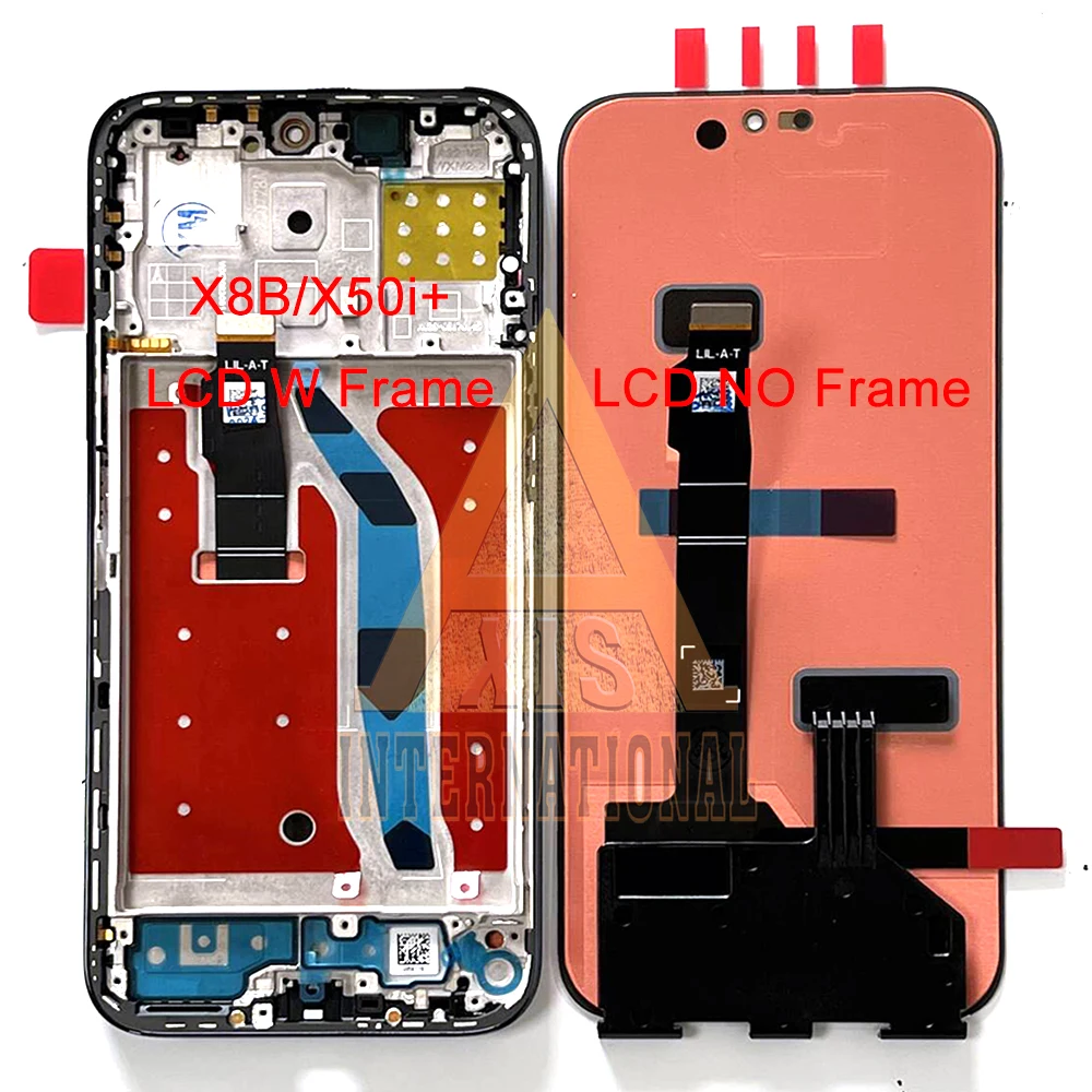 6.7'' Original AMOLED For Huawei Honor X50i+ LCD LLY-AN00 Display Frame Touch Digitizer For Honor X8b LCD LLY-LX1 Display Screen