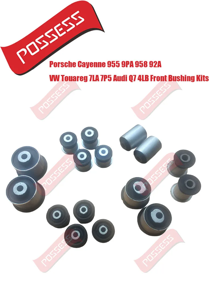 10 sztuk przednie zawieszenie zestawy tuleja wahacza poprzecznego do Porsche Cayenne 955 9PA 958 92A Volkswagen Touareg 7LA 7 p5 Audi Q7 4LB — zdjęcie 2
