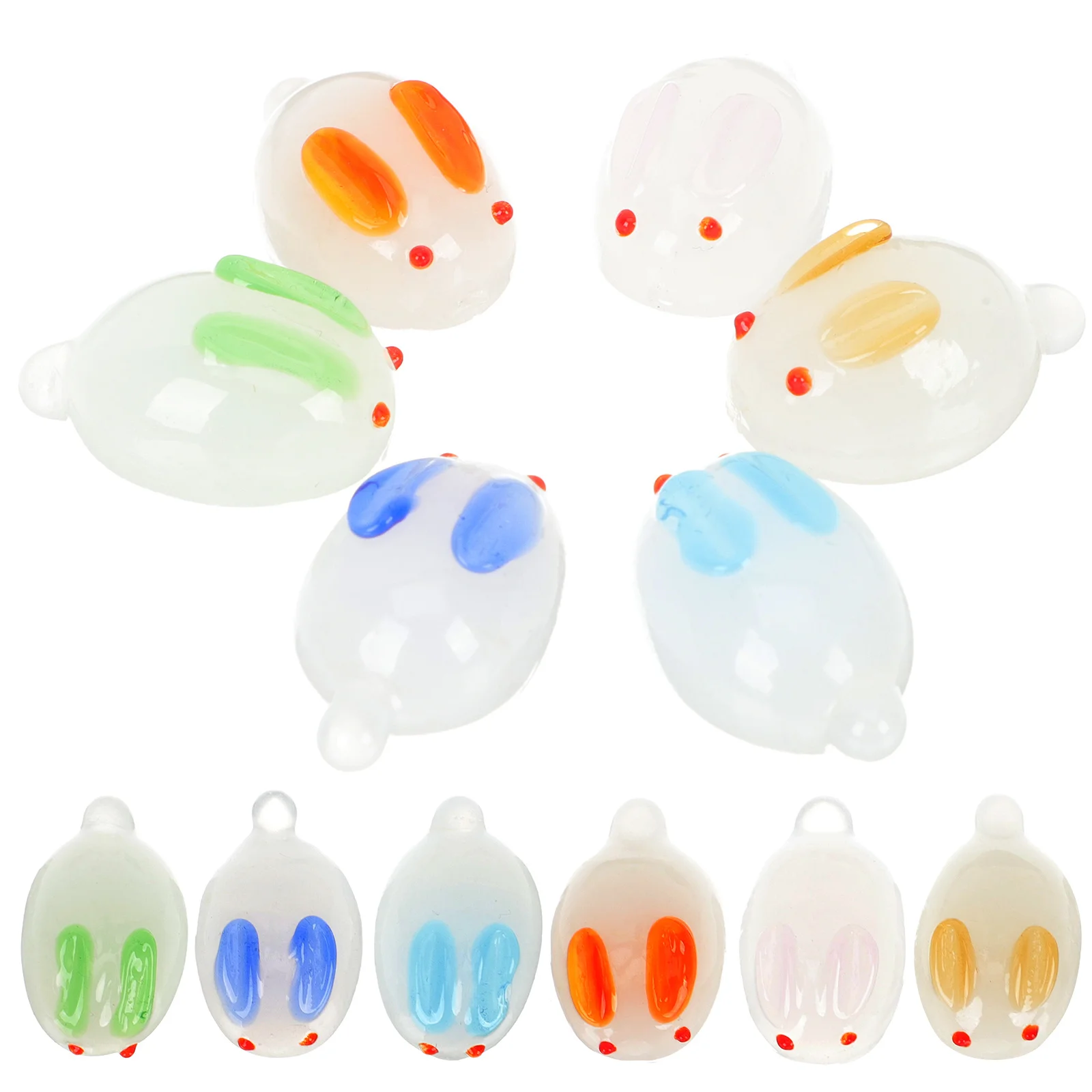 

15 Pcs Living Room Rabbit Adornments Home Decor Sculptures Decorations Ornament