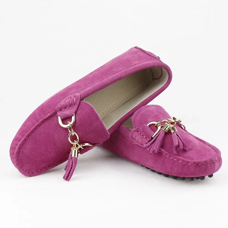 Top Quality Genuine Leather Women Shoes Comfortable Soft Moccasins Ladies Flats Casual Shoes Driving Loafers Office Flat Shoes