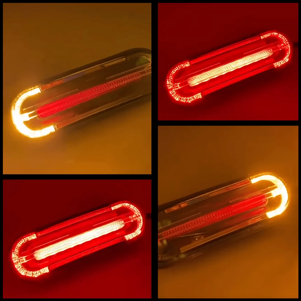 1Pc 12V Brake Light For Motorcycle Rear Lights LED Stop Turn Signal ATV Motor Motorbike Tail Lights