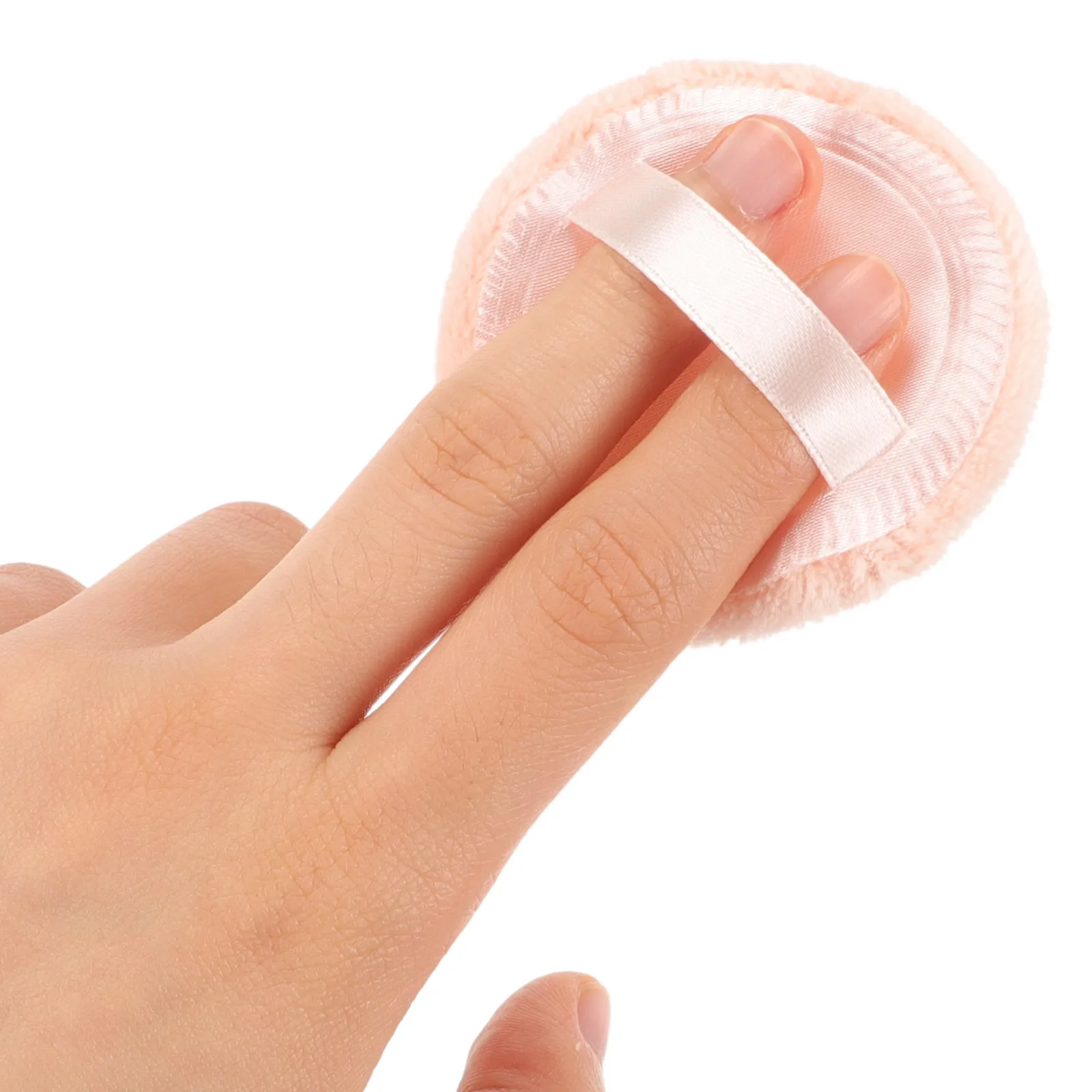 10Pcs Pure Cotton Loose Powder Puff Supple Round Makeup Tool Safe Comfortable for Ladies Cosmetics Round Makeup Puff