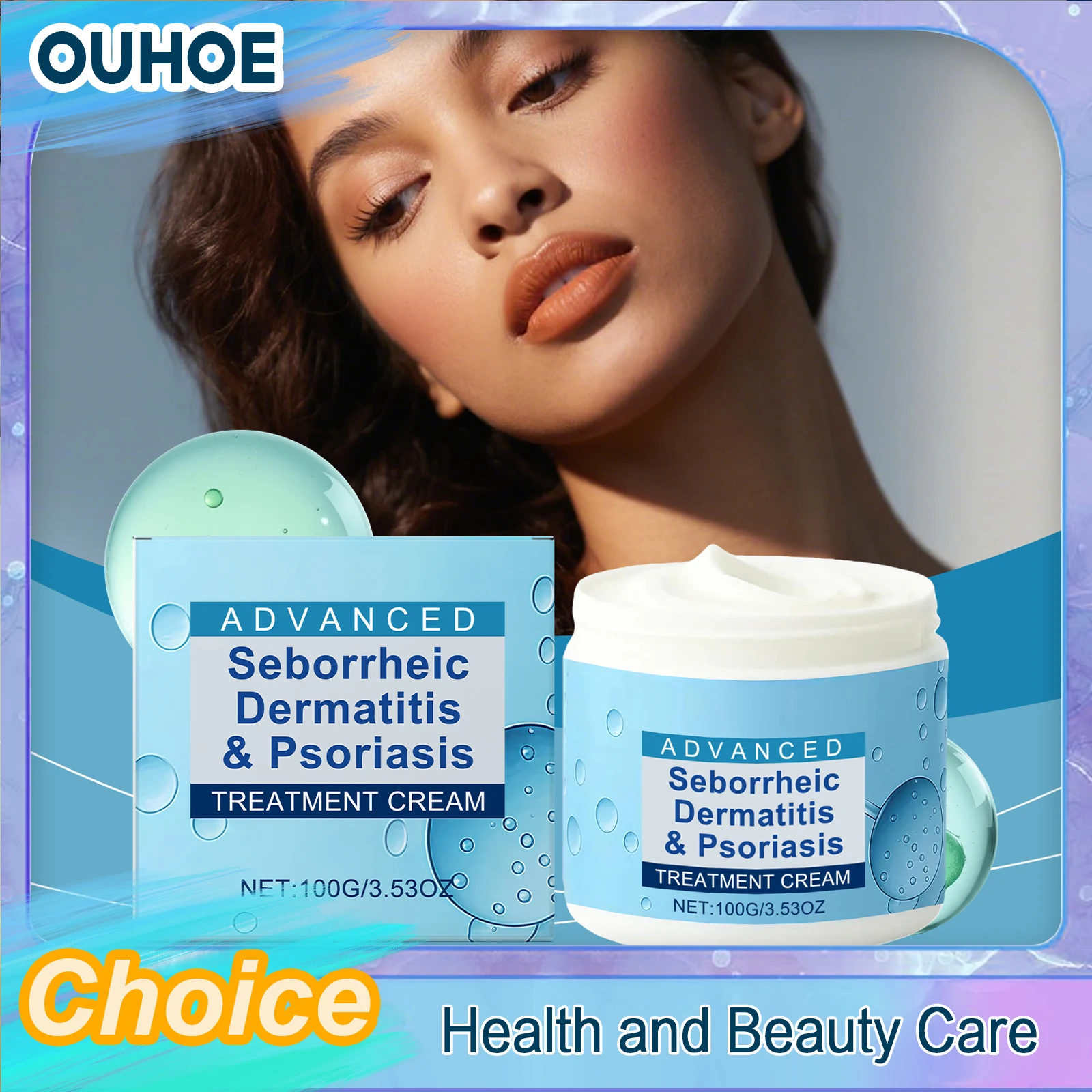 Crema Hidratante para el Cuero Cabelludo, Nutre, Reafirma, Limpia, Anti-Picazón, Anticaspa, Refresca, Controla la Grasa, Cuidado para Dermatitis Seborreica y Psoriasis