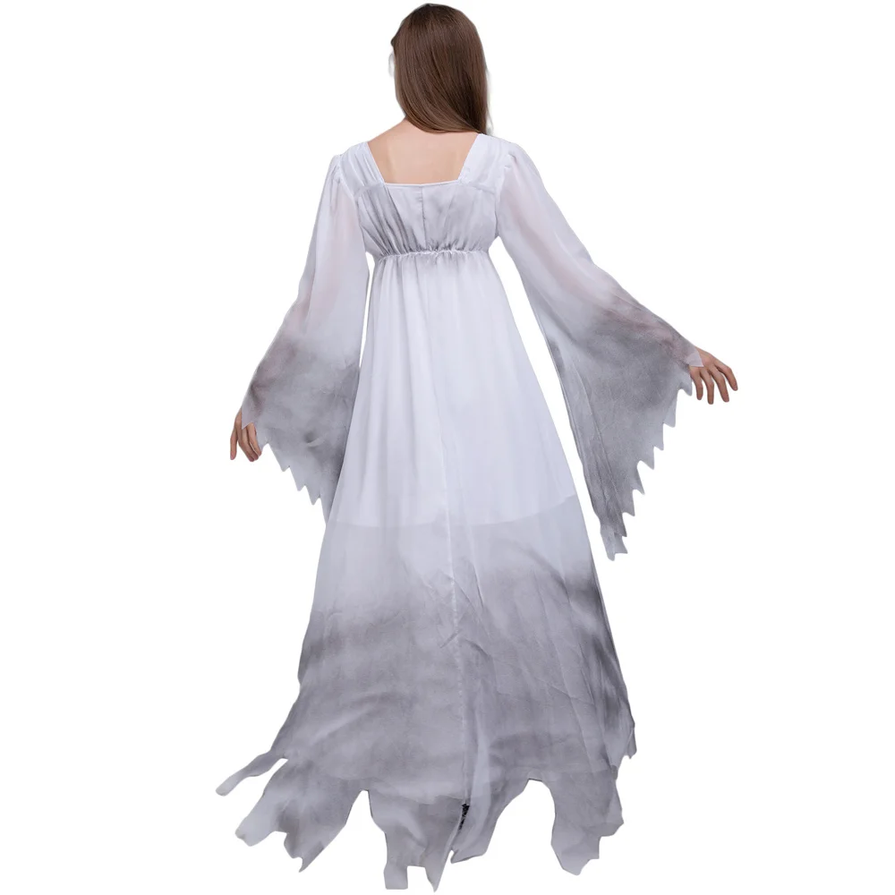 Adulto spaventoso fantasma sposa Costume Horror Zombie Cosplay carnevale Halloween Fancy Party Dress