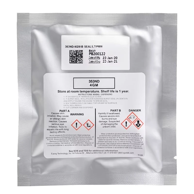 New EPOTEK353ND-AB glue imported from the United States Epoxy resin glue Optical fiber adhesive Curing glue