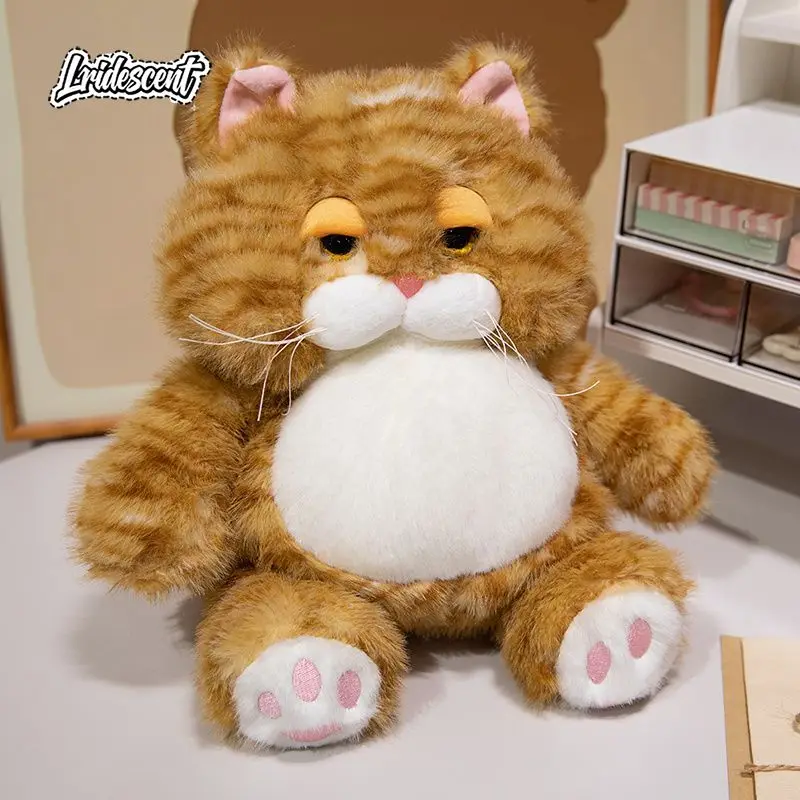 

Cute Drowsy Cat Plush Doll Adorable Kitten Stuffed Toy Companion Gift for Girls