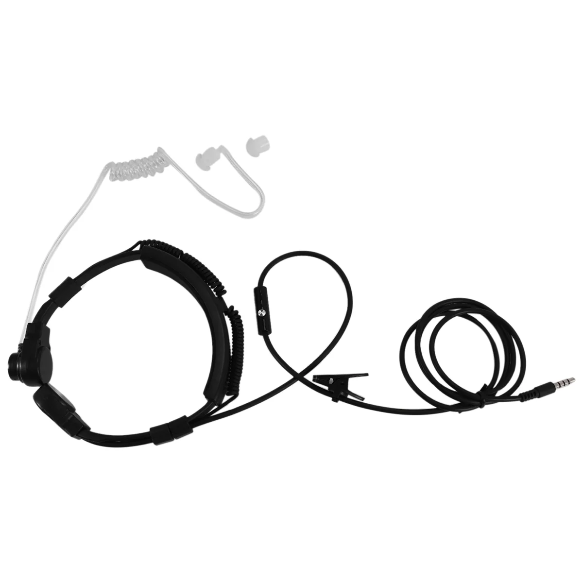 Dul-Throat-Casque d'écoute avec microphone intégré pour smartphones, oreillettes avec prise de 3.5mm