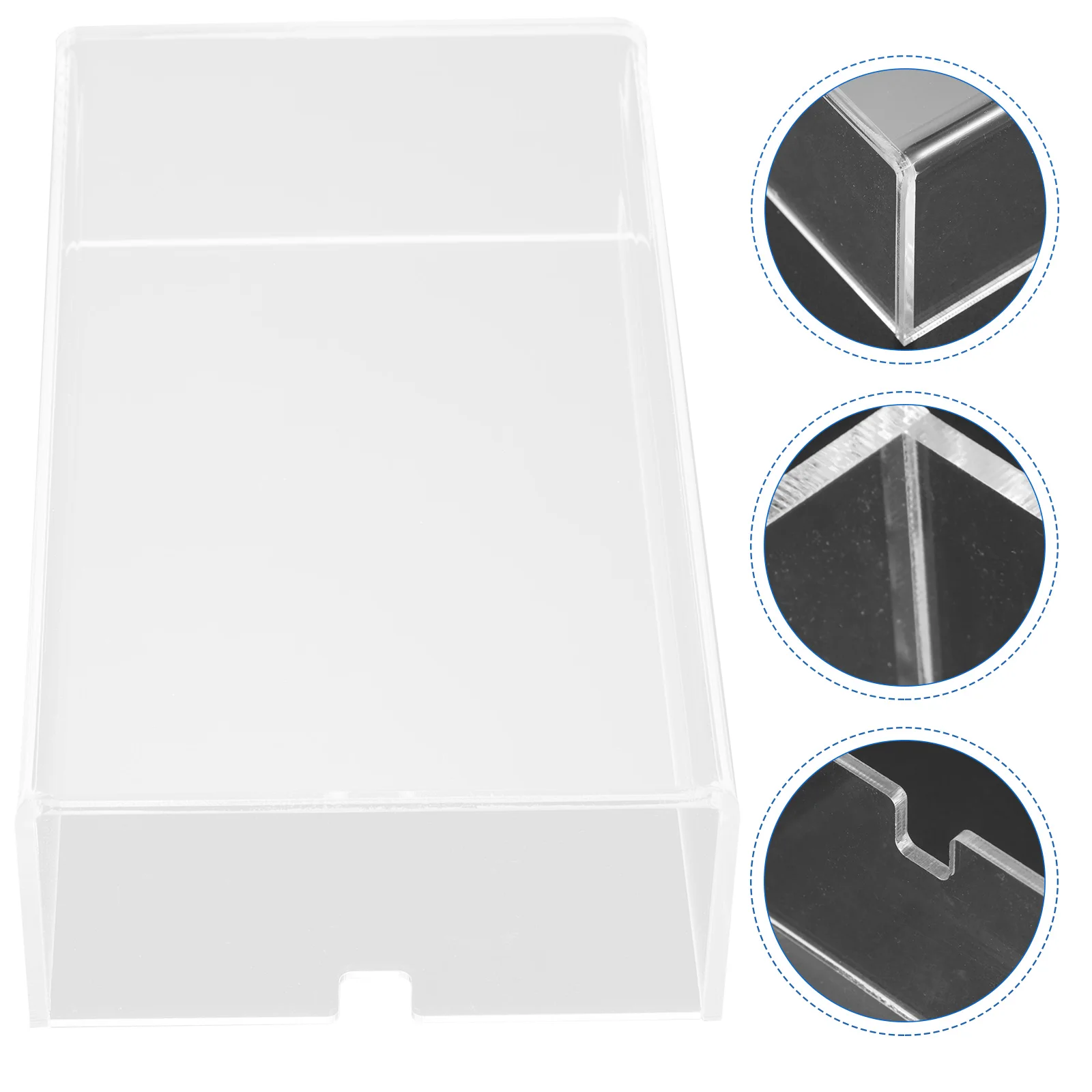 

Sturdy Transparent Mouse Cover Clear Acrylic Protective Case Dust Water Resistant Office Household Computer Accessory Spill