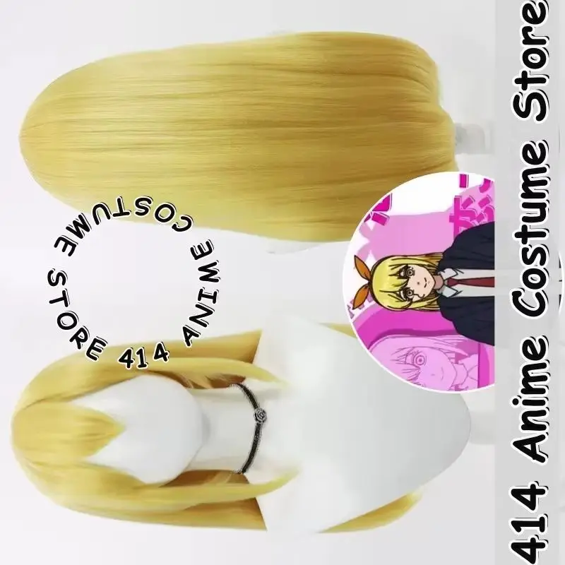 

Game & Anime Lemon Irvine Cosplay Wig Mashle: Magic & Muscles Golden Realistic Scalp Heat-Resistant Fiber Synthetic Hair