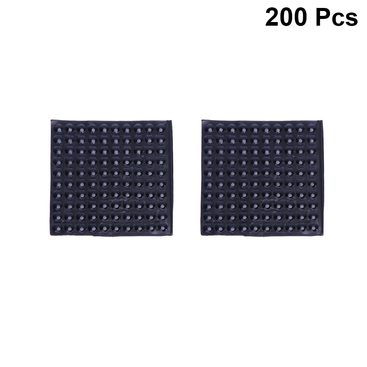 200 pçs protetor de parede da porta almofadas de silicone preto forte adesivo maçaneta da porta rolha almofada redução ruído parede pára-choques guarda