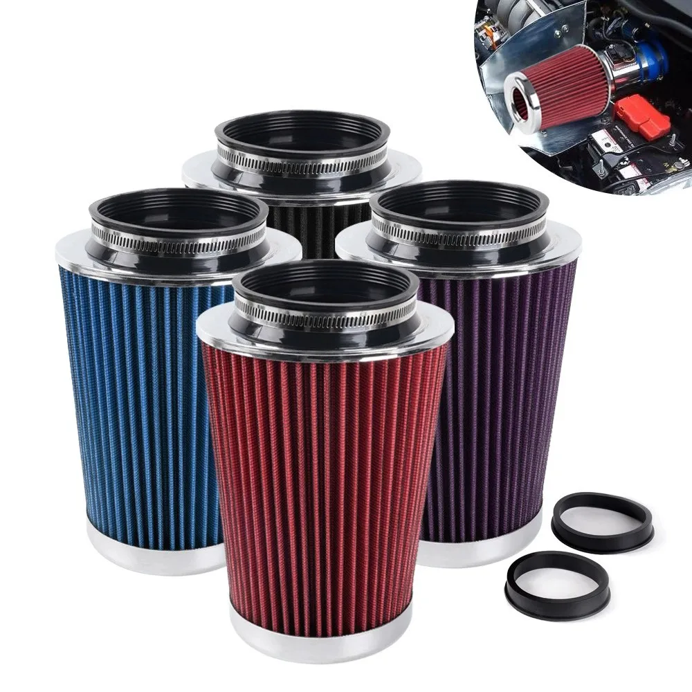Picture 6: Universal 76mm 89mm 102mm High Flow Air Intake Filter Mushroom Cone Performance Cold Air Filter Cleaner for Car Truck