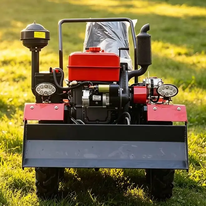 

Customized Ride-On Plowing Tractor Supported by Crawler Rotary Tiller, Small Micro Tiller and Middle Cultivator