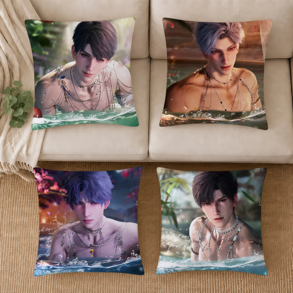 Love and Deepspace Summer Caleb Sylus Soft Pillowcase Double Sided Sofa Home Living Room Decor Bed Hogar Pillowcover Gift
