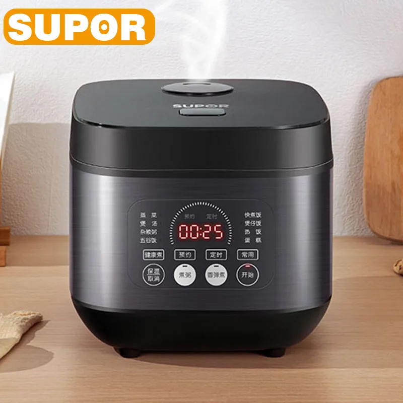 SUPOR Rice Cooker 3-5L Multifunctional Electric Cooker Big Capacity Kitchen Appliance For 1-10 People Limited Time Promotion