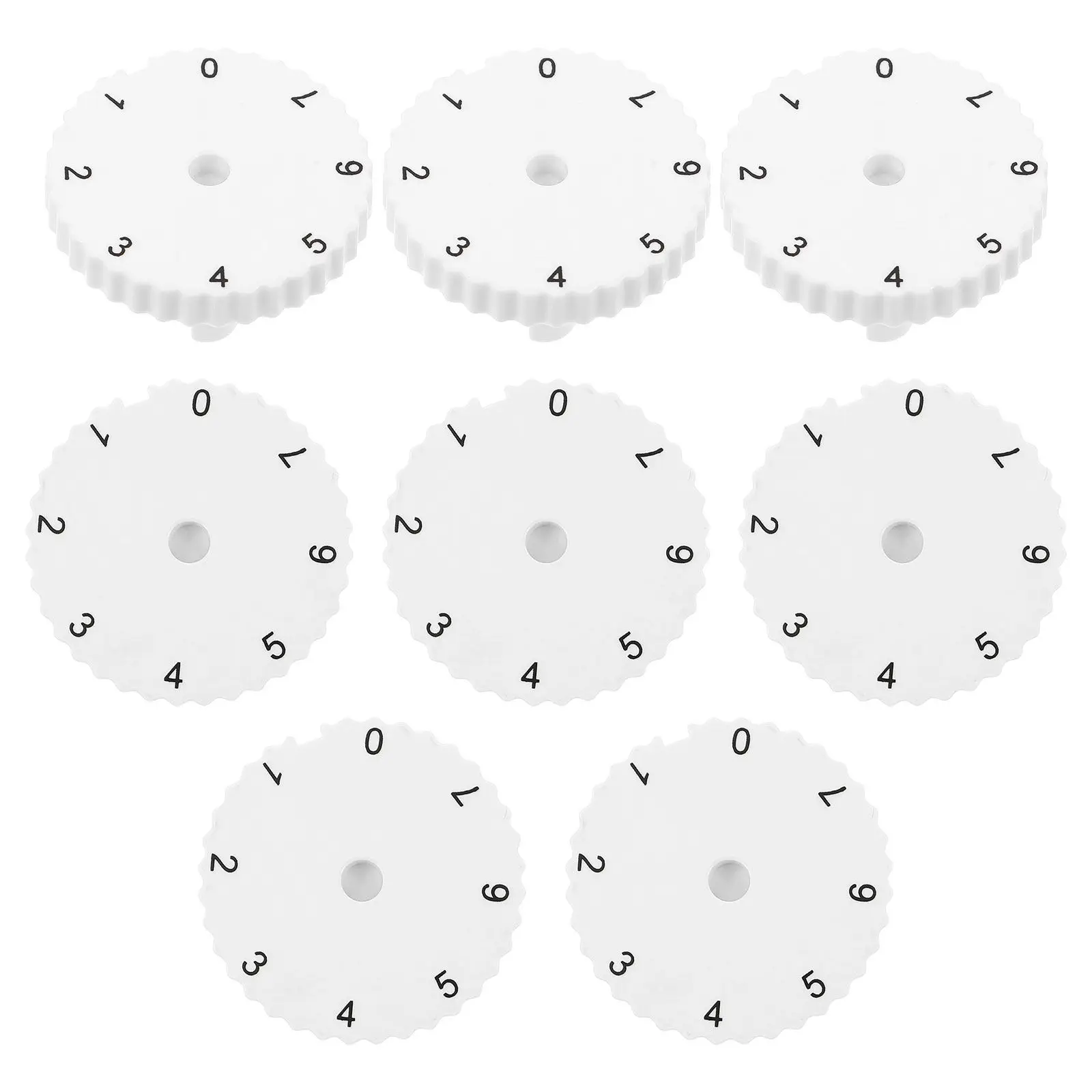 

8pcs Freezer Temperature Control Knob: Plastic Refrigerator Thermostat Replacement Adjustable Dial For Fridge Freezer Universal