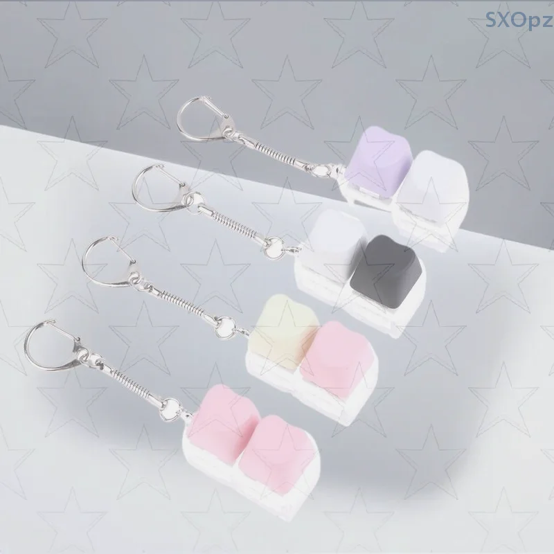 

Яркий брелок для ключей с клавиатурой ярких цветов, забавная игрушка для декомпрессии, идеальный подарок для взрослых и детей