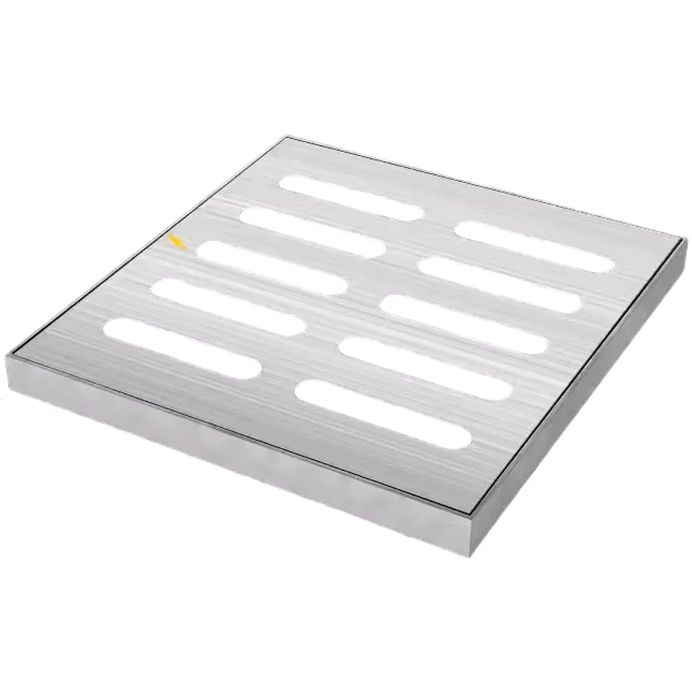 Rust Resistant Stainless Steel Floor Drain Grate Manhole Cover for Gardens Parking Lots Patios and Heavy Duty Drainage