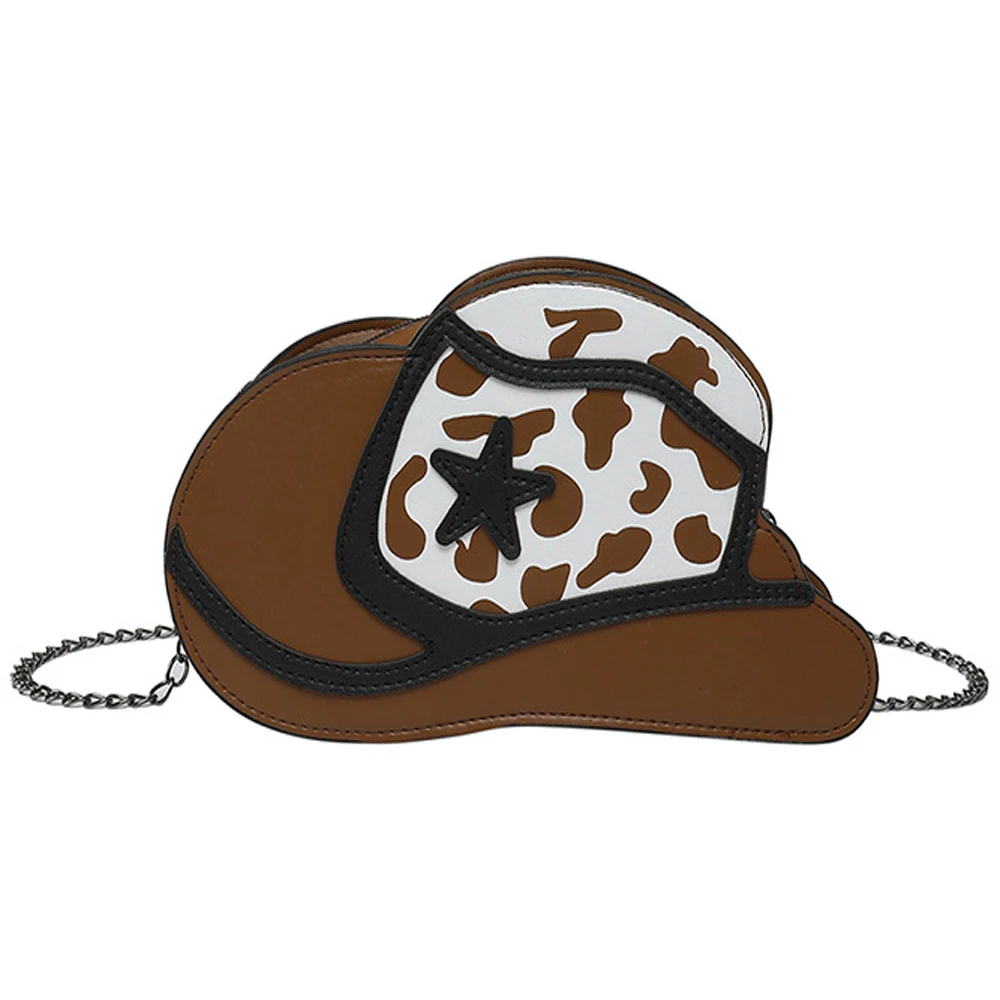 

2025 Fashion Trends Women's Shoulder Bags Personality Creative Hat Shape Design Girls Phone Lipstick Purse Chain Crossbody Bags
