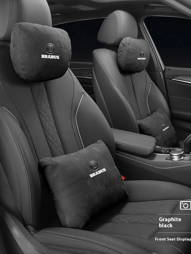 

For BRABUS A B C E S Class G350 G500 G550 G700 G800 G900 SLS GLE GLB GLK G63 CLS GLC GLS GLA Car Headrest Seat Soft Neck Pillow