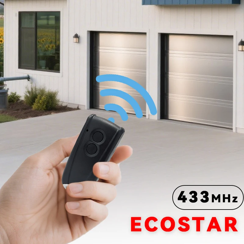 جهاز تحكم عن بعد لباب المرآب متوافق مع فتاحات بوابة المرآب ذات رمز المتداول Ecostar RSC2 RSE2 RSZ1 433.92 ميجا هرتز