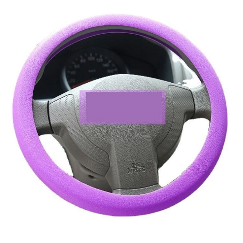 Universal Steering Wheel Cover Car Steering Wheel Handle Cover Anti-skid Wear-resistant All-season Silicone Steering Wheel