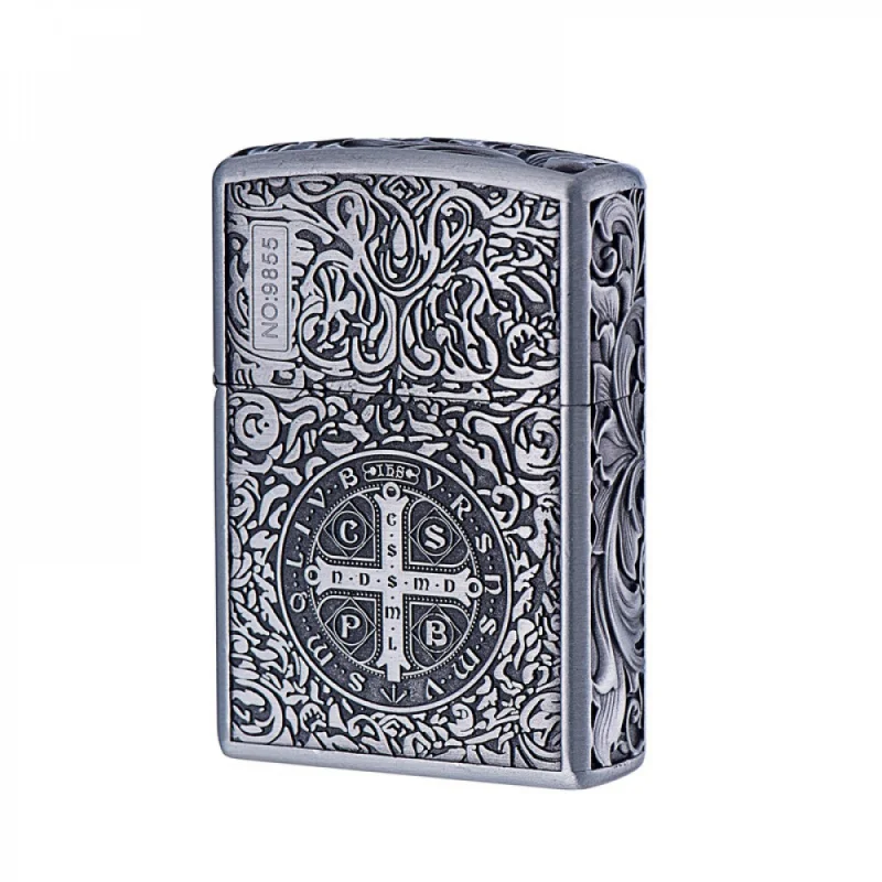 

Fashion MEN'S kerosene lighter embossed retro vintage creative novel gift