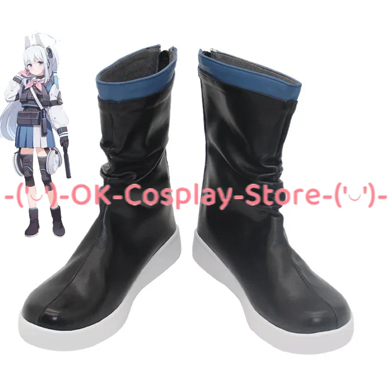 

Game Blue Archive TSUKIYUKI MIYAKO Cosplay Shoes PU Leather Shoes Halloween Carnival Boots Cosplay Props Custom Made