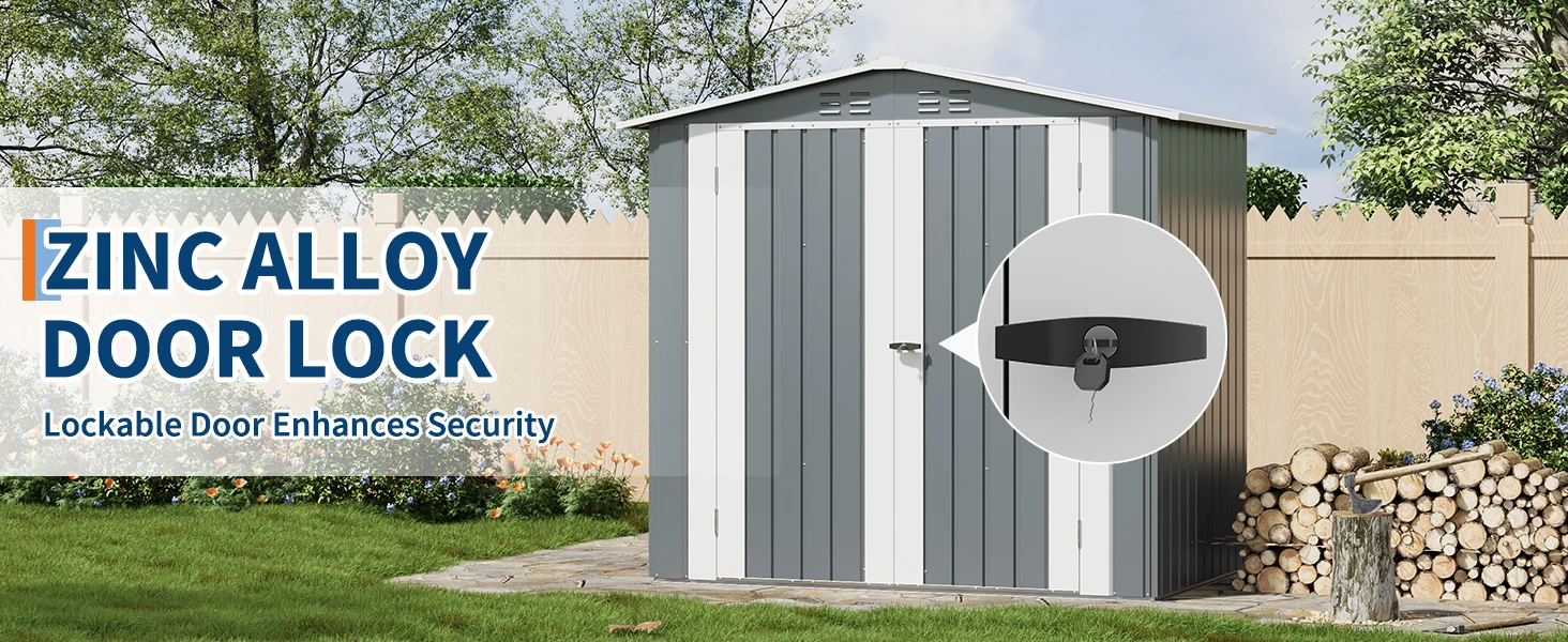 Metal Garden Storage Shed — product detail 4