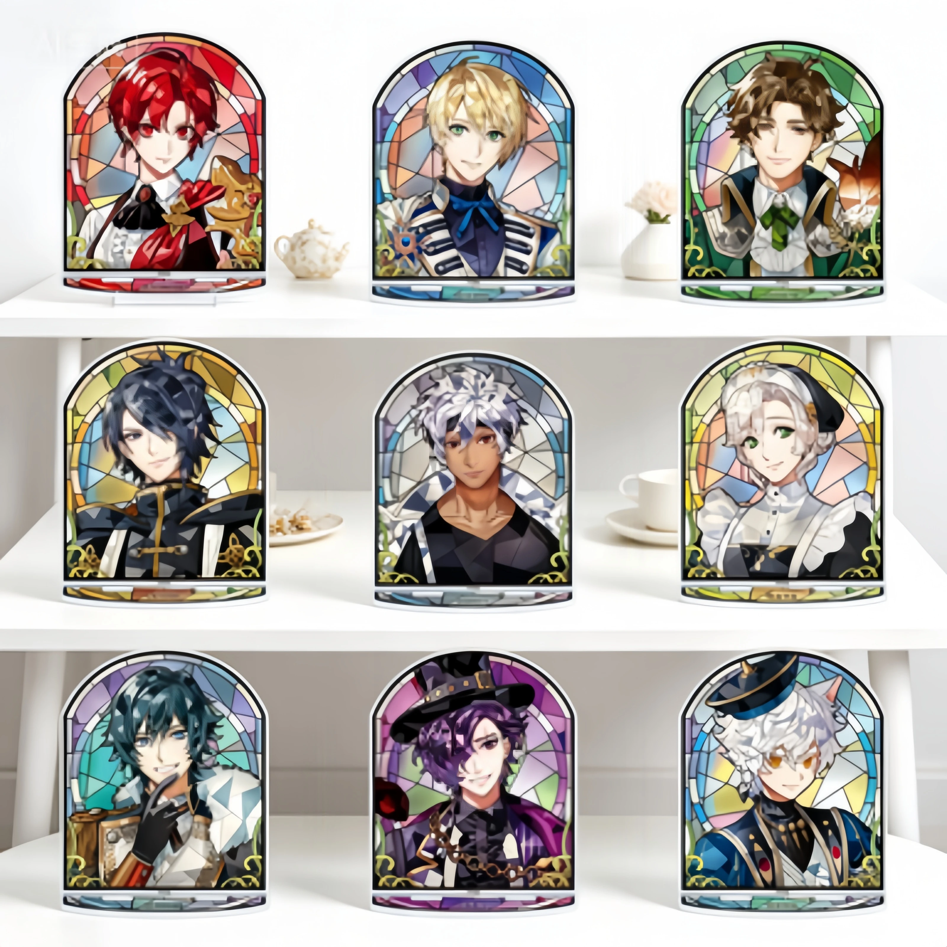 Wholesale 10CM game even if TEMPEST Desk Decor Cosplay Acrylic Stand Figure Characters Ornament Accessories Good Gifts Keychains