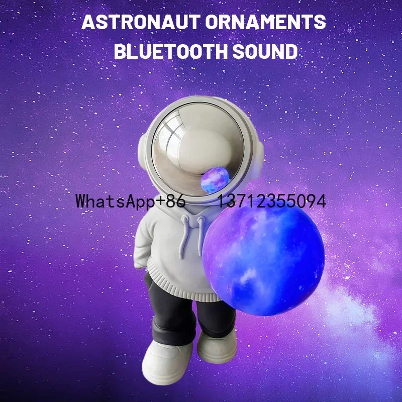 

New Astronaut Wireless Bluetooth Speaker Colorful Night Light Mini Portable Bluetooth Speaker Astronaut Gift