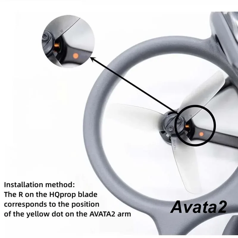 HqProp 3X3X3 Propeller 3Inch 3-Blade Prop Grey Poly Carbonate compatible DJI Avata 2 FPV Drone Parts thumbnail 5
