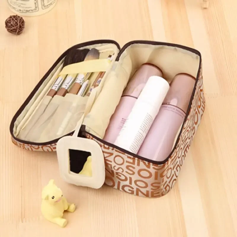 Women Cosmetic Bag Household Waterproof Toiletries Organizer Travel Portable Lipstick Necklace Bracelet Storage Make Up Cases