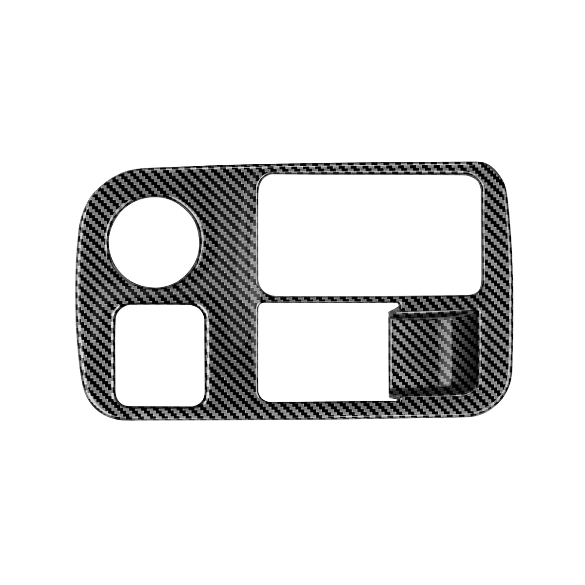 Carbon Fiber Headlight Switch Button Cover for Hyundai Ioniq 6 2022 2023 Car Headlight Adjustment Frame Sticker Interior