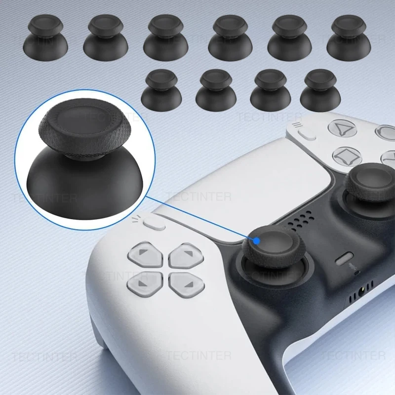 10/20/50/100pcs สําหรับ PlayStation 5 PS5 DualSense Controller Thumbstick 3D Analog Thumb Stick จอยสติ๊ก Caps Grip เกมอุปกรณ์เสริม