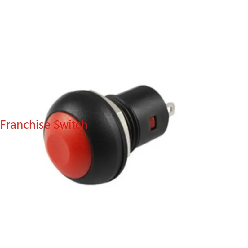 10PCS 12MM self-locking button IP67 waterproof switch PB12A red     without lamp