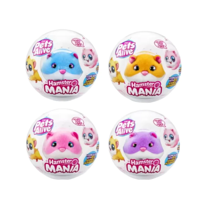 

New Surprise Doll Product Zuru Pat Pet Running Hamster Teasing Cat Electric Simulation Pet Toy Children Holiday Gifts
