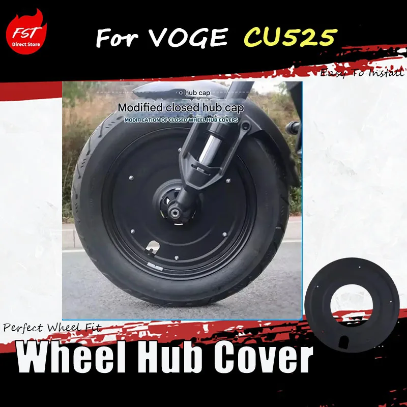 

For VOGE CU525 Specialized Modified Sealed Wheel Cover Front and Rear Tire Ring Metal Decorative Cover Accessories
