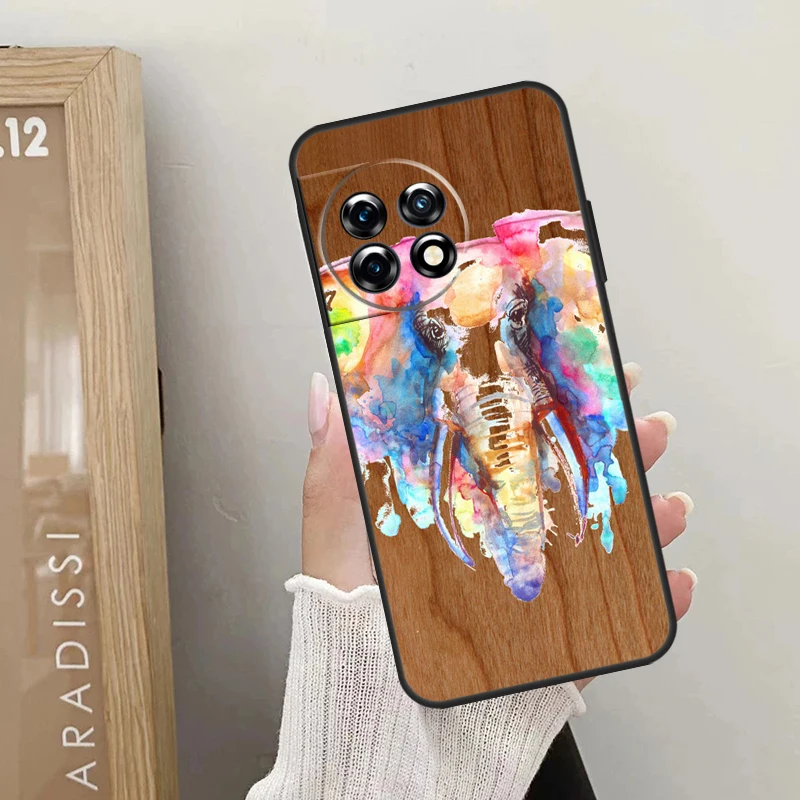Natural Bamboo Wood Pattern Print Case For OnePlus Nord CE 5 3 4 Lite N20 N30 OnePlus 13T 10T 8T 11 12 13 15 R 9 10 Pro Cover