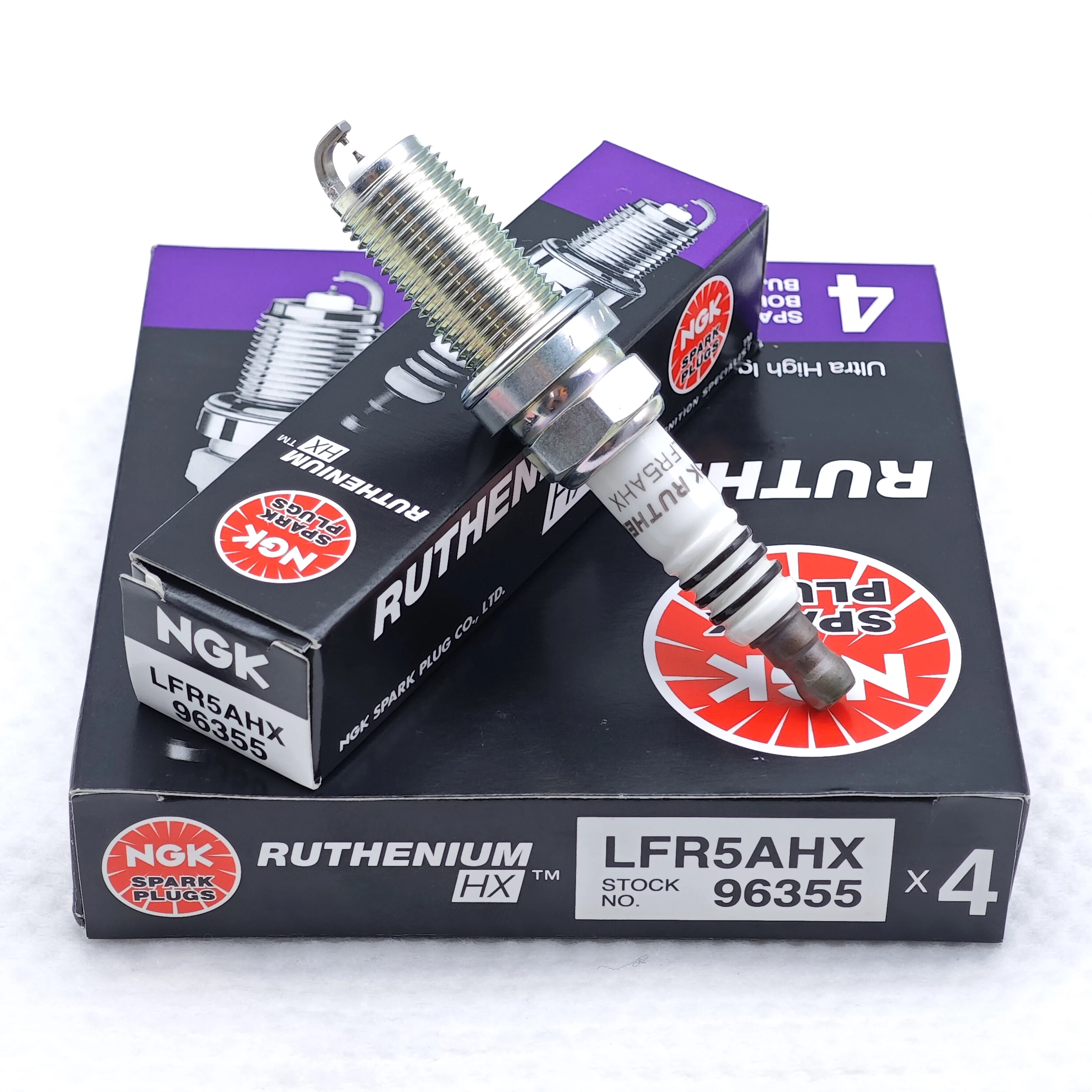 4pcs NGK Ruthenium Spark Plug LFR5AHX