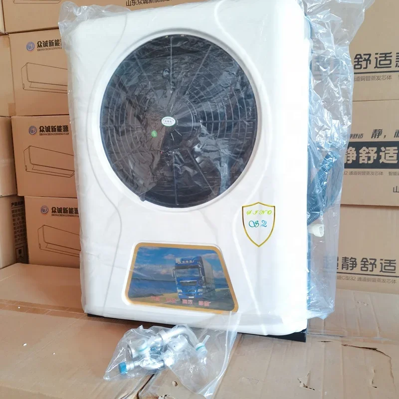 # ' #   Sistema de refrigeración de gran oferta para aire acondicionado de estacionamiento de camiones de 12v, Enfriador de estacionamiento de aire acondicionado de estacionamiento de 12/24 voltios