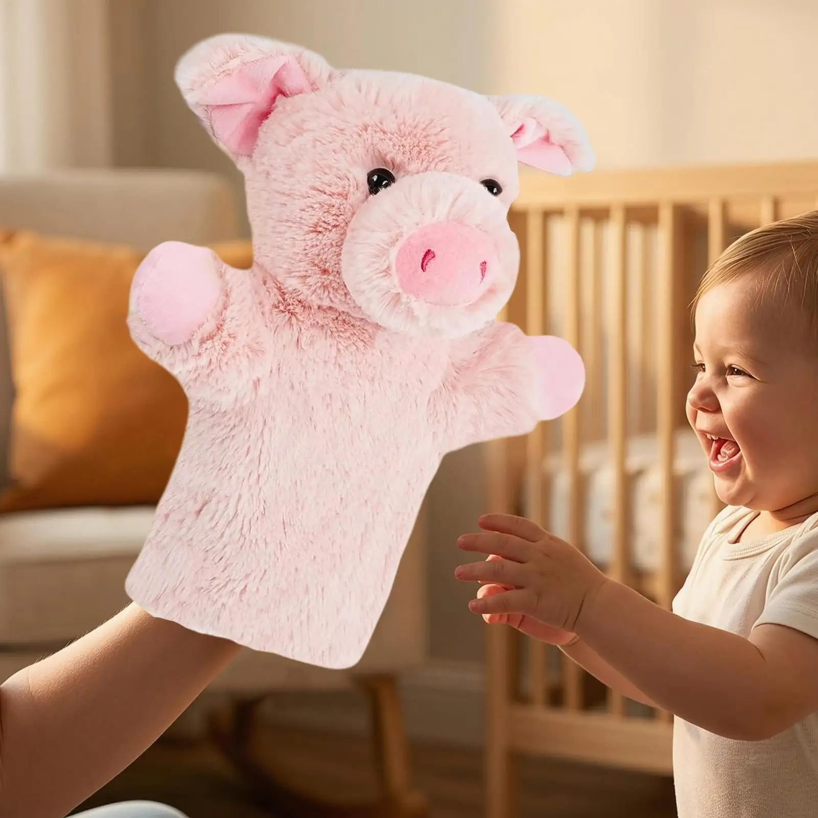Hand Puppet Toy Plush Educational Storytelling Pretend Play Role Play Animal Hand Puppet Toy For Parents Grandparents Family