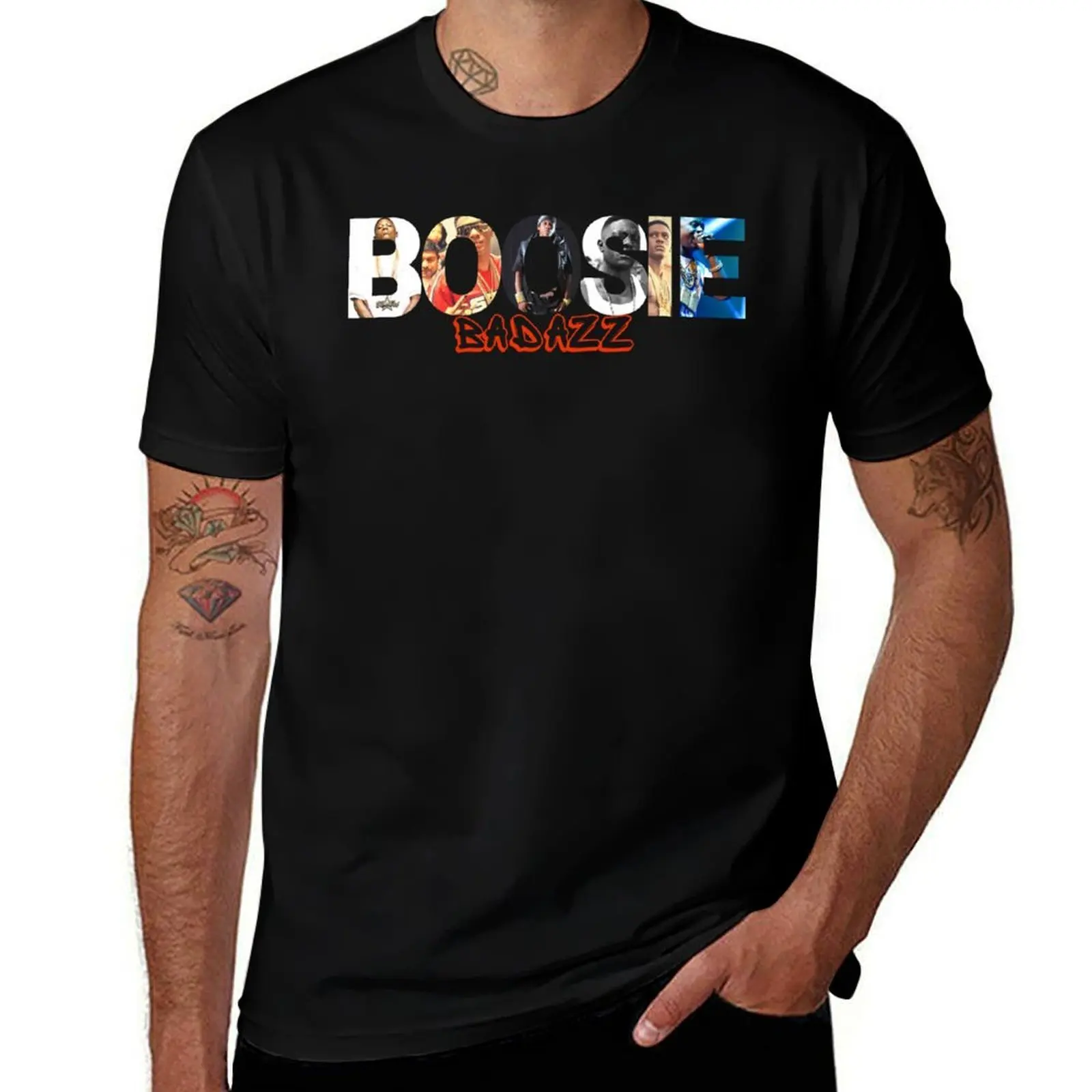 

boosie badazz t shirt sticker T-Shirt mens graphic t shirts t shirts for man pack cotton g man shirts for men T-Shirt