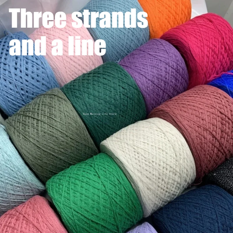 Hand-woven Multiple Shares Cashmere Wool Line 26 Pieces Three Shares Line Rod Needle Weaving Sweater 300g Scarf Coat Hand-woven