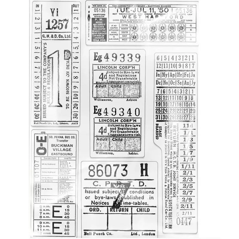 Bilety na KLJUYP przezroczysty pieczęć silikonowa i wycinki do scrapbookingu/tworzenie kartek dekoracji rękodzieła