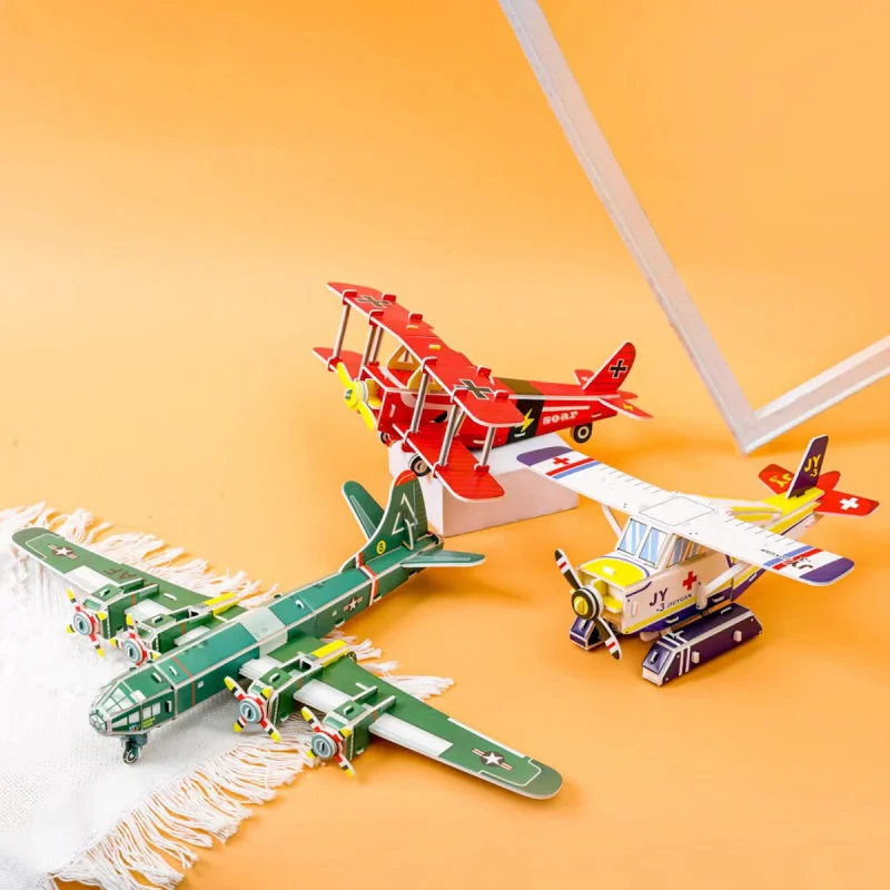 

3D Puzzle Paper Airplane Boys and Girls Handmade DIY Educational Model Fun Puzzle Toy Children's Gift