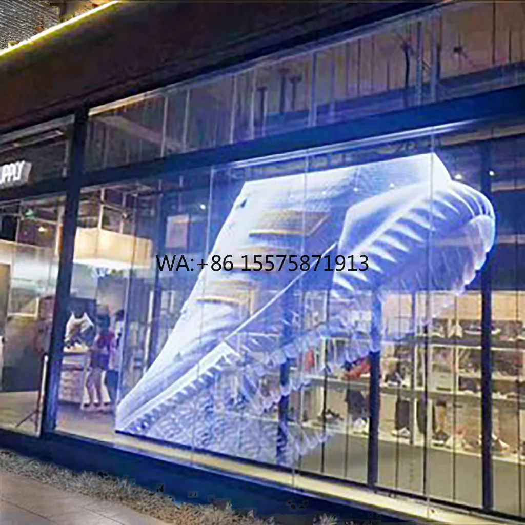 Customizable P6.25 HD Transparent Film Video Wall Screen Customized Full Color Indoor/Outdoor LED Display