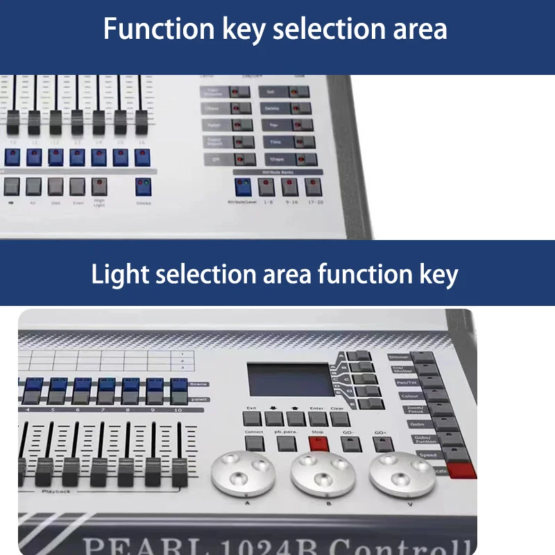 DMX 1024B Disco DJ Light Controller Console Mixer Panel 1024B Channels Effects Equipment Operator Equipment